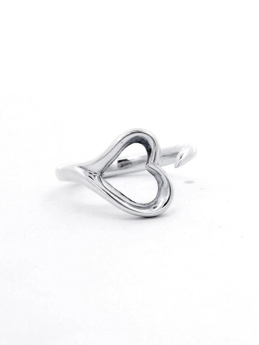 Tiffany & Co. Elsa Peretti Open Heart Ring, Size 6.5